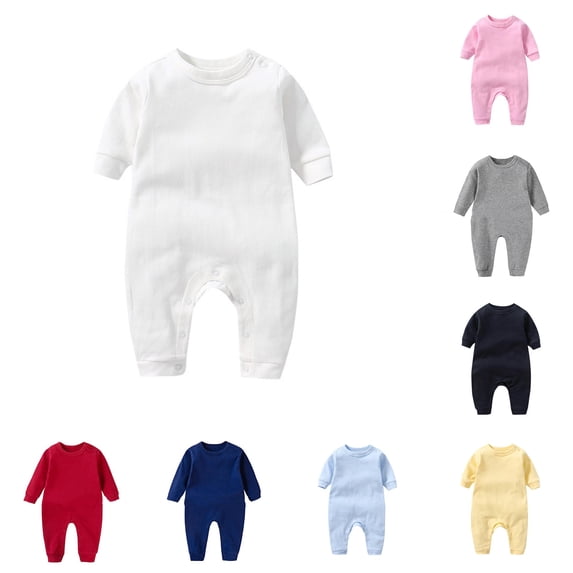 TinyBloomm Thermal Baby Jumpsuit Comfort Boys Bodysuit Long Sleeve Shoulder Snap Baby Jumpsuit For And Toddler Playwear Soft Everyday Outfit, Size 3-6 Months