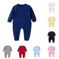 thumbnail image 1 of TinyBloomm Thermal Baby Jumpsuit Comfort Boys Bodysuit Long Sleeve Shoulder Snap Baby Jumpsuit For And Toddler Playwear Soft Everyday Outfit, Size 9-12 Months, 1 of 3