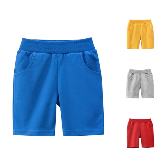 TinyBloomm Toddler Girls Boys Kids Sport Soild Casual Shorts Fashion Beach Cargo Pants Shorts, Size 6 Years