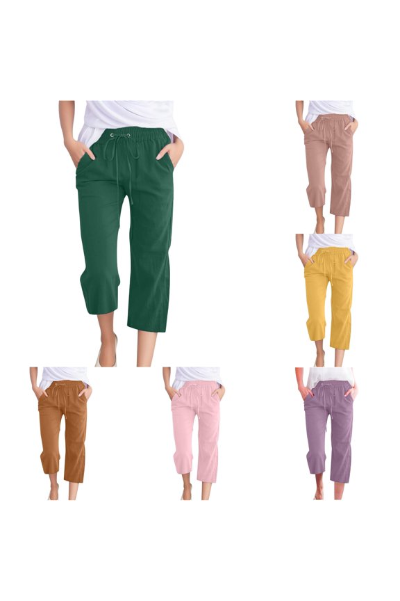 Women Fashion High Waisted Wide Leg Pants Elastic Trousers Comfy Straight Leg Long Pants With Pockets Features: Womens Wide Leg Pants Bend over Pants plus Size