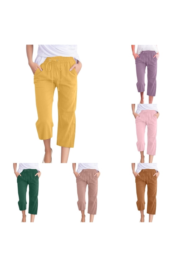 Women Fashion High Waisted Wide Leg Pants Elastic Trousers Comfy Straight Leg Long Pants With Pockets Features: Womens Wide Leg Pants Bend over Pants plus Size