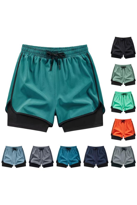 Women Sweat Shorts Two Layer Athletic Shorts For : Flowy Fit Secure Inner Short Lightweight Running And Workout Partner, Size XL