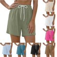thumbnail image 1 of TinyBloomm Womens Long Swim Shorts Breathable Shorts For Summer Casual Beach High Waist Elastic Waistband Comfortable, Size L, 1 of 7