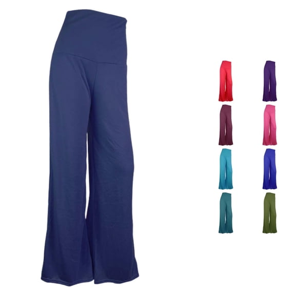TinyBloomm plus Size Stretch Pants for Women Work Casual High Waisted Casual Wide Leg Pants, Size XXL