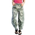 thumbnail image 1 of TinyCribz Women's Camo Denim Jeans, Trendy Relaxed Fit Ankle Pants 16, 1 of 6