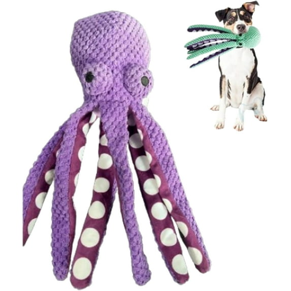 TinyGlam Pawforloves Premium Pet Plush Toy,Pawloves Dog Toys Octopus,Paw for Loves Pet Plush Toy,Pawforloves Octopus,Pawforloves Dog Toy Octopus, Octopus Dog Toy,Tough Chew Toys for Dogs (2pcs,Mix)