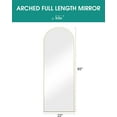 TinyTimes 65"x22" Arched Full Length Mirror Modern Leaning Standing