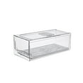 Tinyansi Fridge Organizer Bins With Pull Out Drawer Stackable