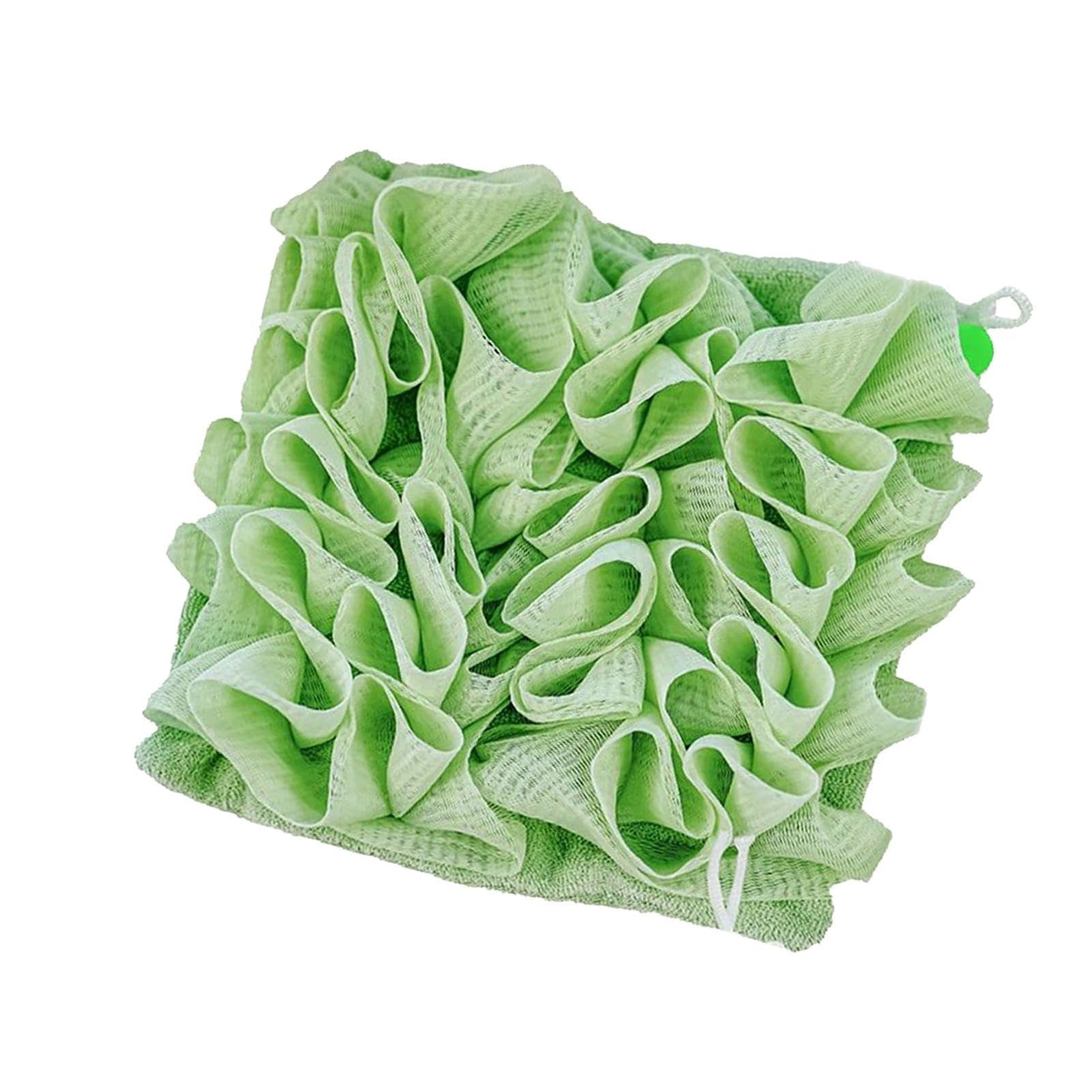 Tinyansi Soft Loofah And Washcloth 2 In 1 Bath Loofah Sponge With