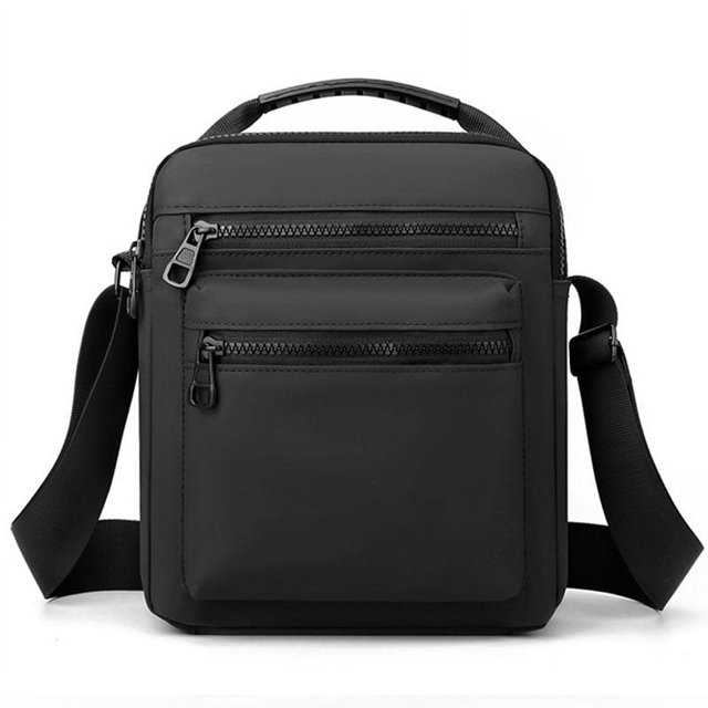 Tinyat Crossbody Bags for Men Waterproof Work Business Bag Black Men