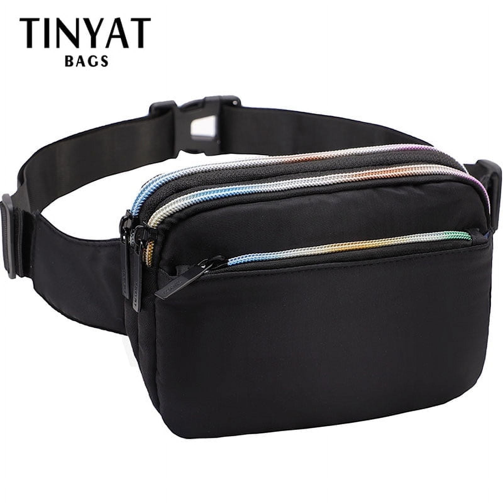 DALIX Hidden Travel Fanny Pack with 3 Pockets Waist Wallet Concealer Black Walmart
