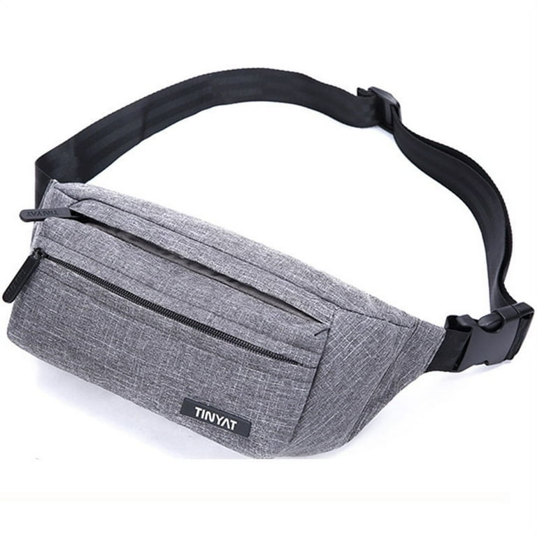 Tinyat Fanny Pack for Women Men Crossbody Waist Bag for Travel Walking Running Hiking Cycling Walmart