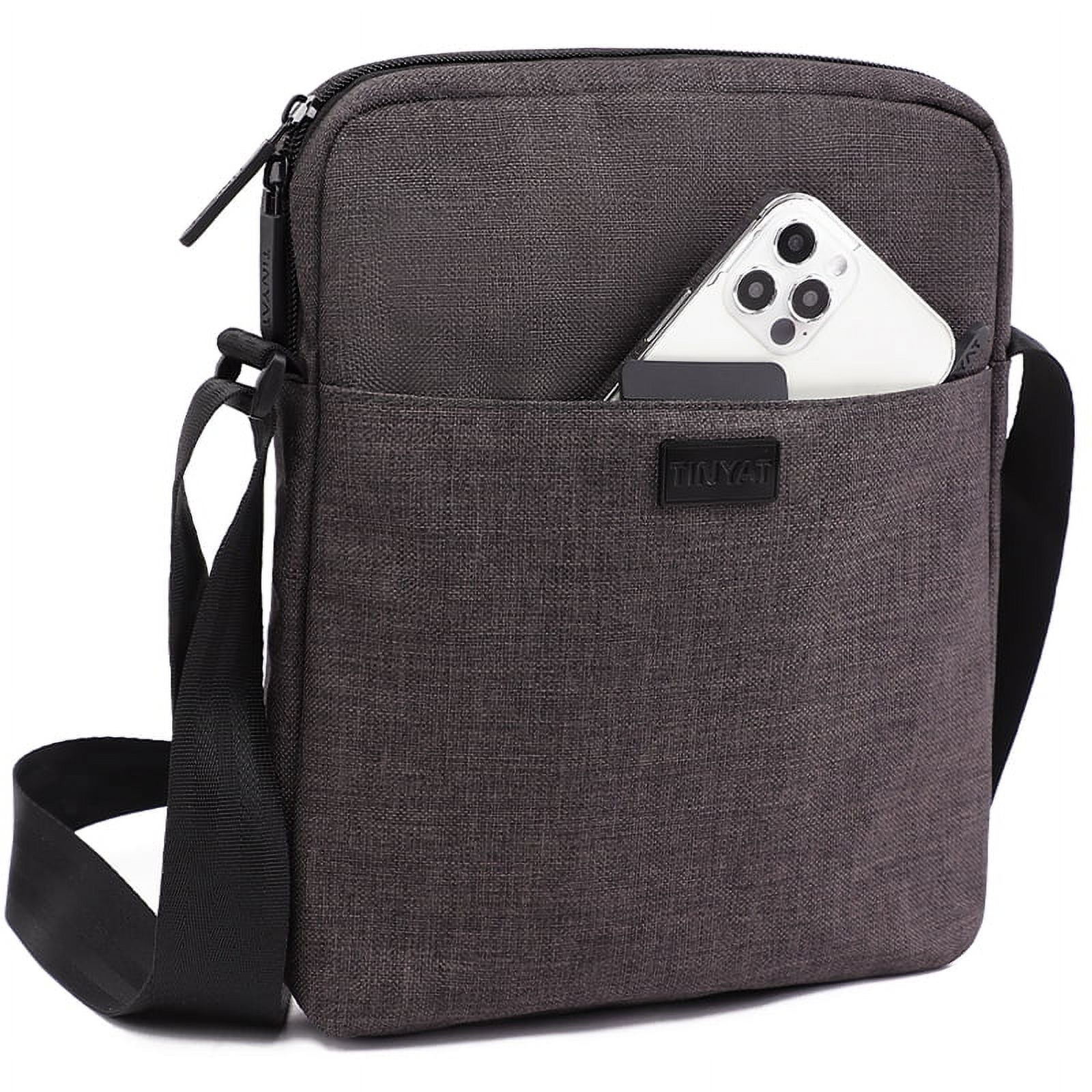 Tinyat Mens Messenger Bags Small Shoulder Sling Bags Crossbody Bags for