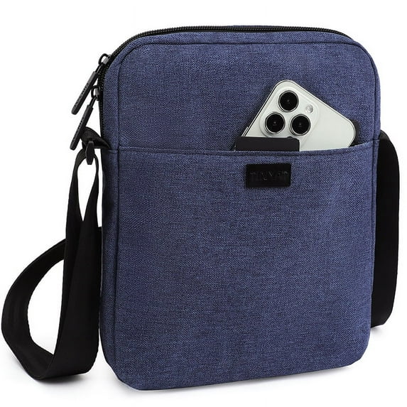 Tinyat Mens Messenger Bags Small Shoulder Sling Bags Crossbody Bags for Outdoor Work Business Black