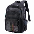 thumbnail image 1 of Tinyat Mesh Backpack for Women Men See Through Solid Color Bags Stadium Approved Shoulder Bag for Travel Swim Outdoor, 1 of 7