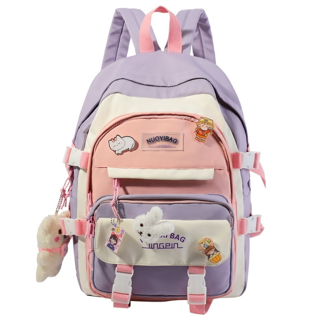 Tinyat College Backpacks for Women Laptop Bookbag Waterproof College