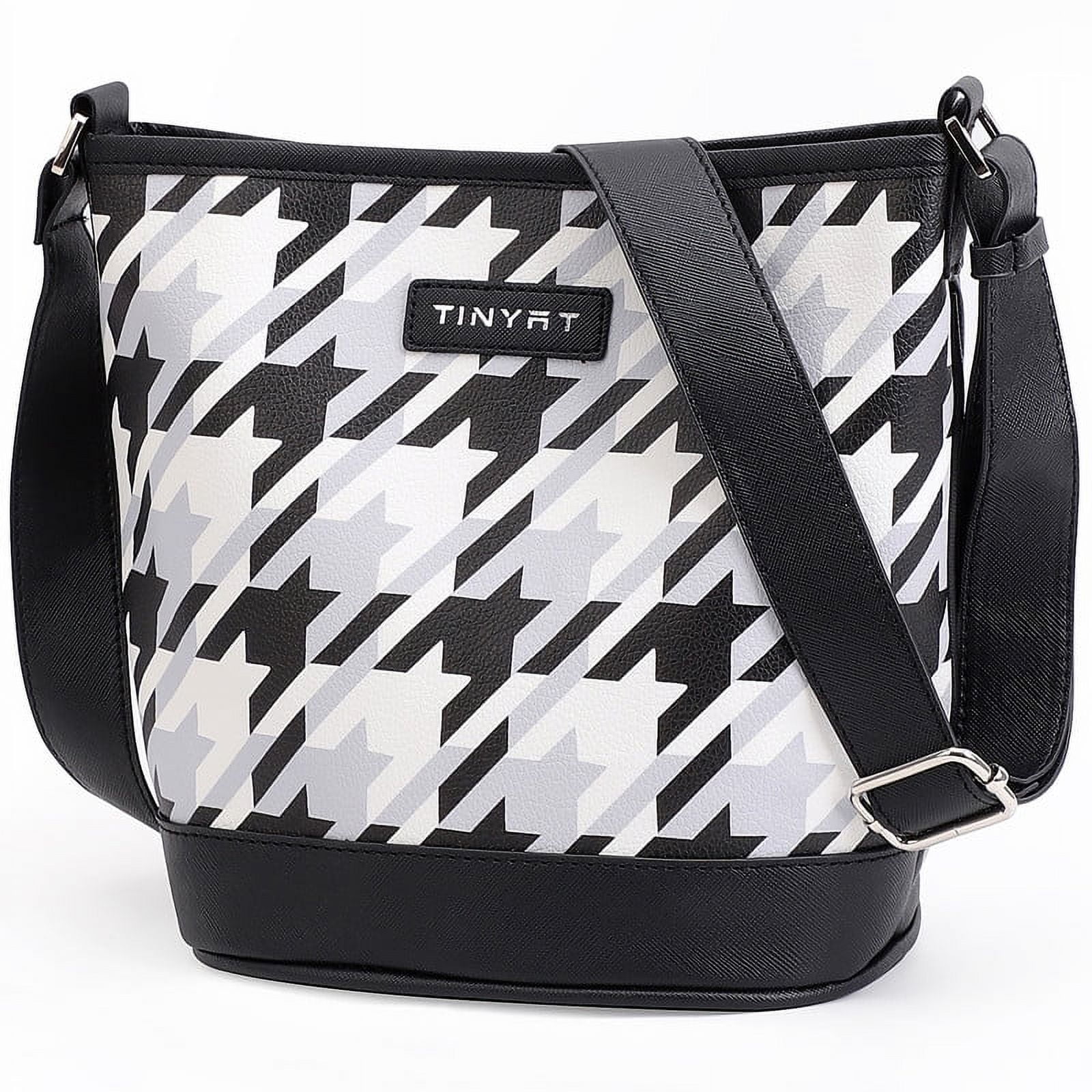 Tinyat Shoulder Bag for Women Waterproof Hobo Handbag Large Capacity Crossbody Purse with Adjustable Shoulder Strap for Daily Use and Shopping