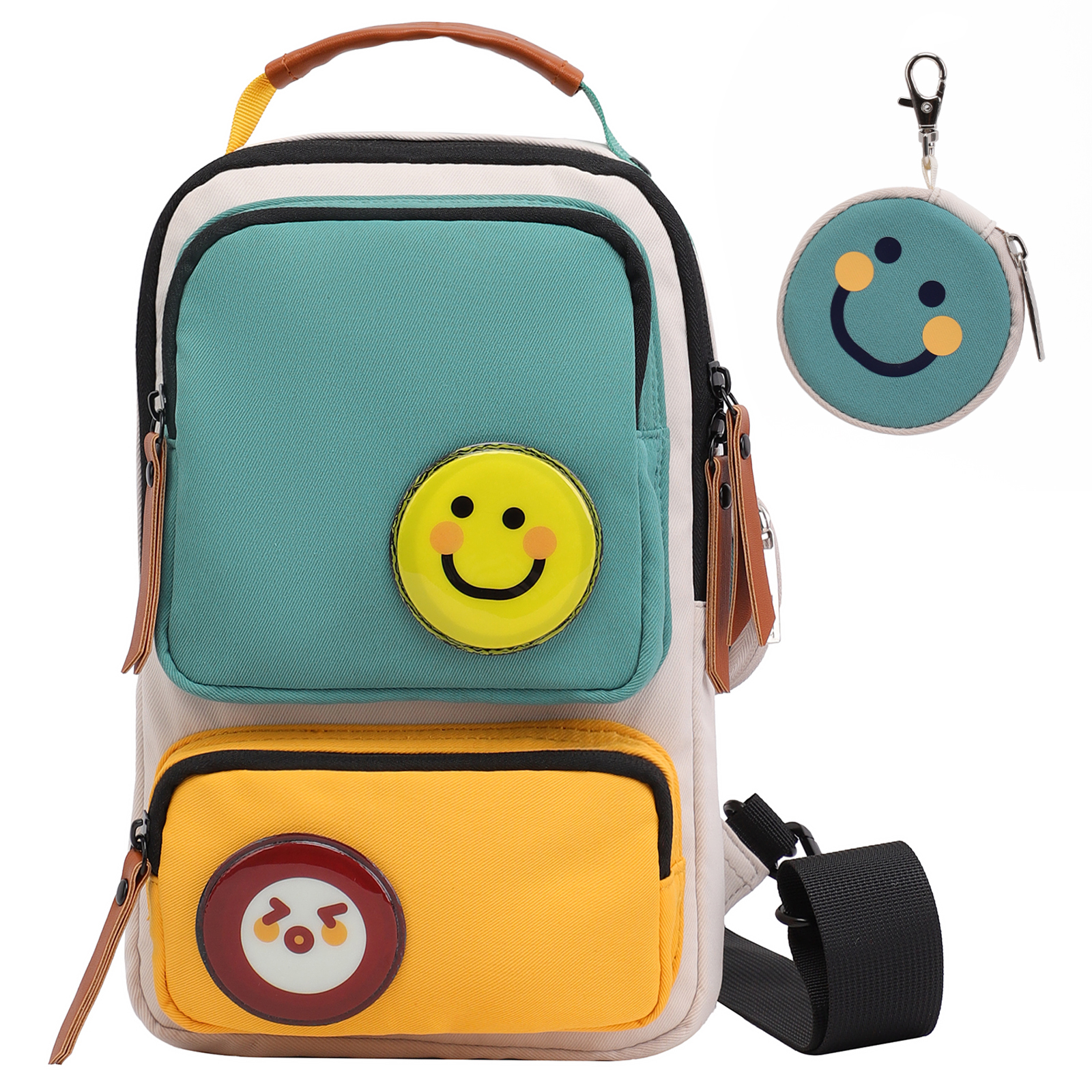 Tinyat Women Crossbody Bag Men Sling Cute Sport Travel Shoulder Pack