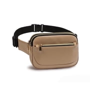 Tinyat Womens Fanny Pack Waterproof Crossbody Packs 4 Zipper Pockets Pink Women Fanny Pack