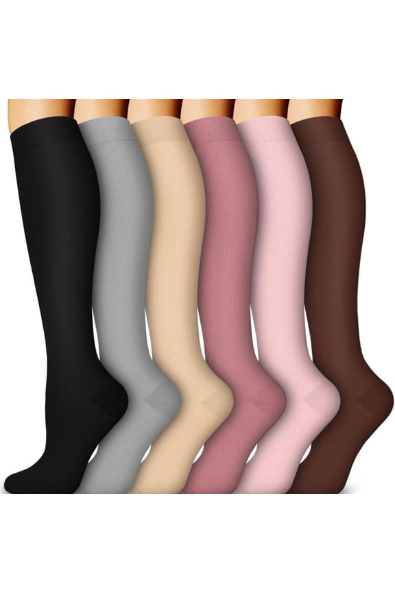 Tinylemon 6 Pairs Premium Sports Socks for Women & Men Athletic Running Hiking Comfortable Lightweight Fabric Moisture Wicking Closed Toe Design