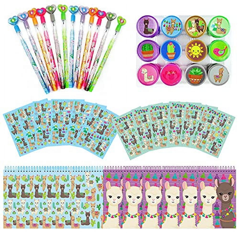 Tinymills Llamas Birthday Party Favor Set of 48 Pcs