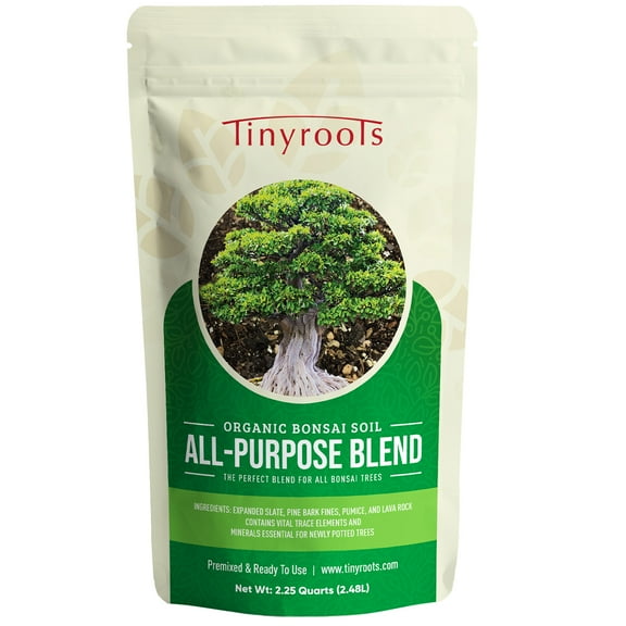 Tinyroots Bonsai Potting Soil for Bonsai Trees, 2.25 Quart