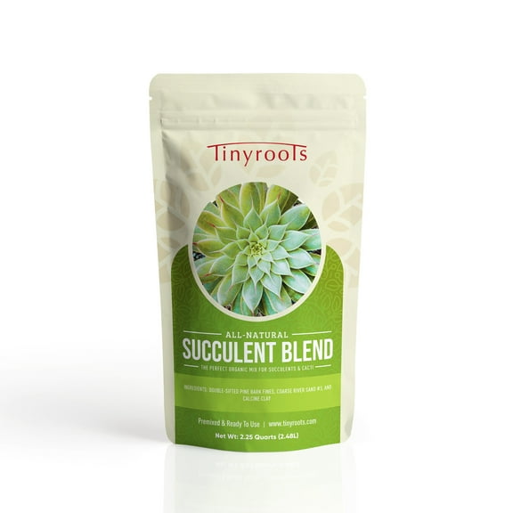 Tinyroots Succulent Soil Blend, Great for Cacti and other Succulents