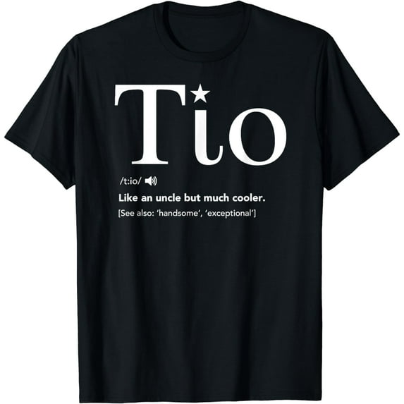 Tio Definition Funny Father's Day Gift For Spanish Uncle