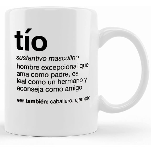 Tio Gift Uncle Gift Mug Spanish To Definition Uncle Gift Regalo Para Tio Pregnancy Announcement Mug Birth Announcement, Ceramic Novelty Coffee Mug, Tea Cup, Gift Present For Birthday, C
