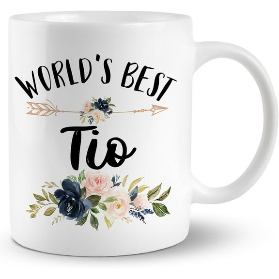 Tio Mug, Tio Coffee Cups Ceramic, World's Best Tio Coffee Mug, Tio Gifts, Uncle Gifts, Gifts for Uncle, Uncle Gifts for Christmas, Best Uncle Gifts, Uncle Coffee Mug Gifts for Tio