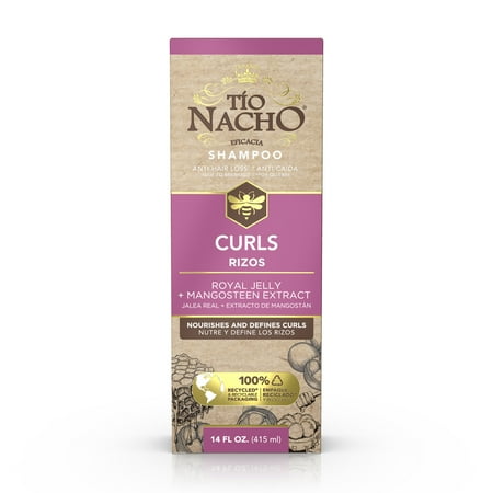Tío Nacho Rizos Shampoo, Royal Jelly & Mangosteen Extract, Curly Hair, 14 fl oz
