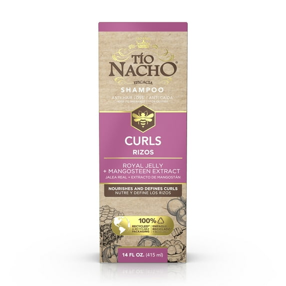 Tío Nacho Rizos Shampoo, Royal Jelly & Mangosteen Extract, Curly Hair, 14 fl oz