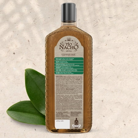 Tio Nacho Mexican Herbs Shampoo, Strengthening With Royal Jelly, Ginseng, Wheat, and Jojoba Oil, Honey Scented - 14 fl oz
