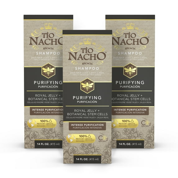 Tio Nacho Purifying Shampoo, with Royal Jelly, Nourishing, All Hair Types, 14 fl oz (3 Pack)