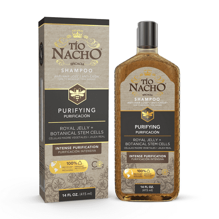 Tio Nacho Purifying Shampoo, with Royal Jelly, Nourishing, All Hair Types for Adults/Teens 14 fl oz