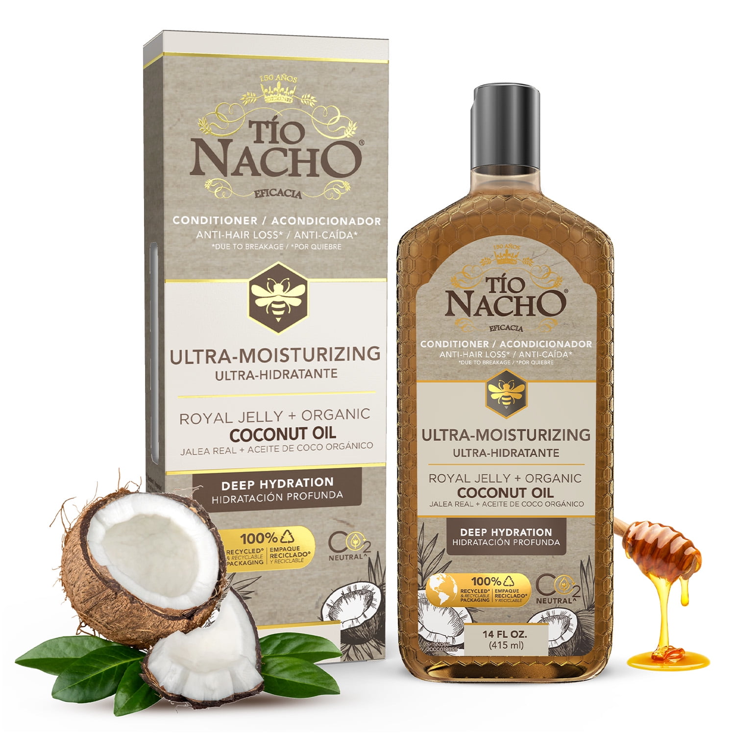 Tio Nacho Ultra Hydrating Anti-Hair Loss Coconut Oil Conditioner, 14 fl oz