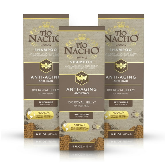 Tio Nacho Younger Looking Shampoo with Royal Jelly, Value 3 Pack, 14 oz