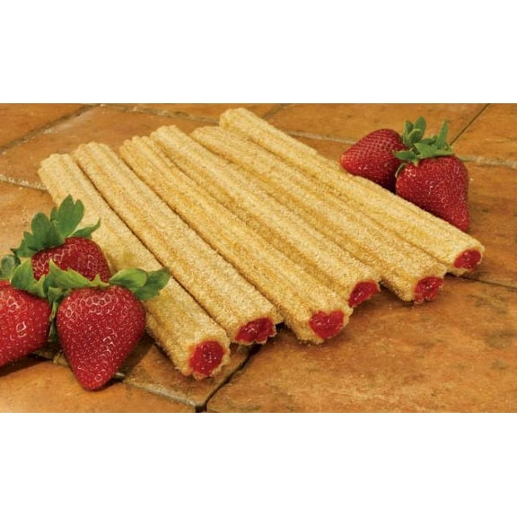 Tio Pepes California Strawberry Filled Churro, 10 inch - 100 per case.