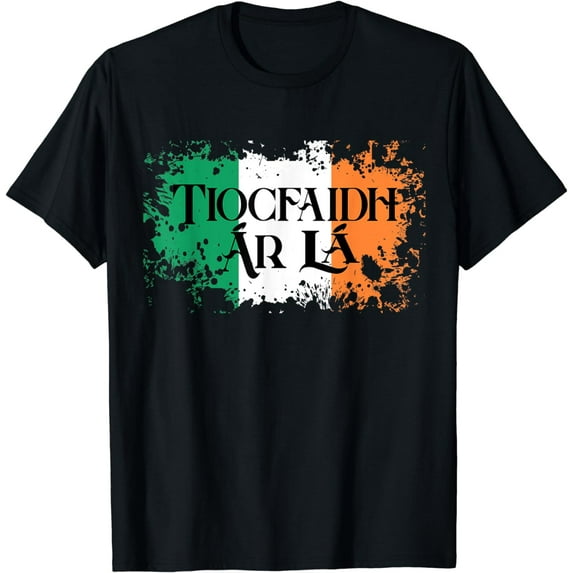 Tiocfaidh Ar La Vintage Ireland Irish Flag Gifts For Men T-Shirt