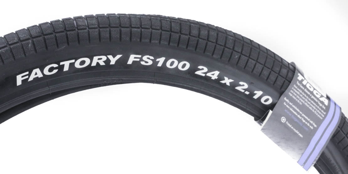 Tioga FS100 26 x 2.3 Wire Black Black Clincher Reflective MTB No. ISO 559