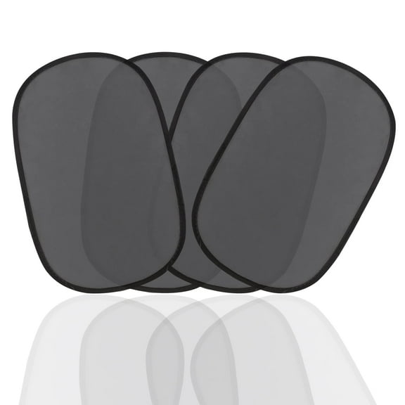 TiokMc Car Window Shade 4 Pack, 20"x12" Cling Sunshade for Car Windows, Blocks 97% UV Rays, Protects Children & Babies, Fits SUVs, Minivans, Sedans