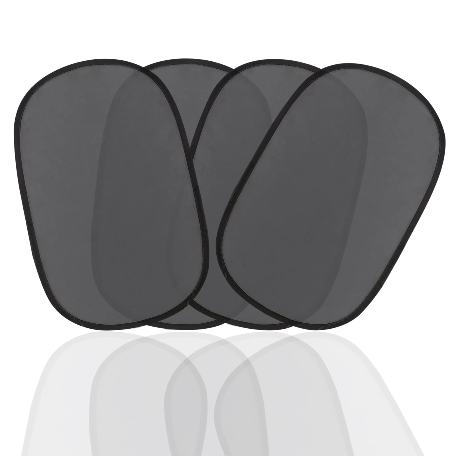 TiokMc 4 Pack Automotive Interior Heat Shields, Car Window Sun Shade for Baby, Glare and UV Rays Protection Car Seat Sun Protection for Your Child (20" * 12")