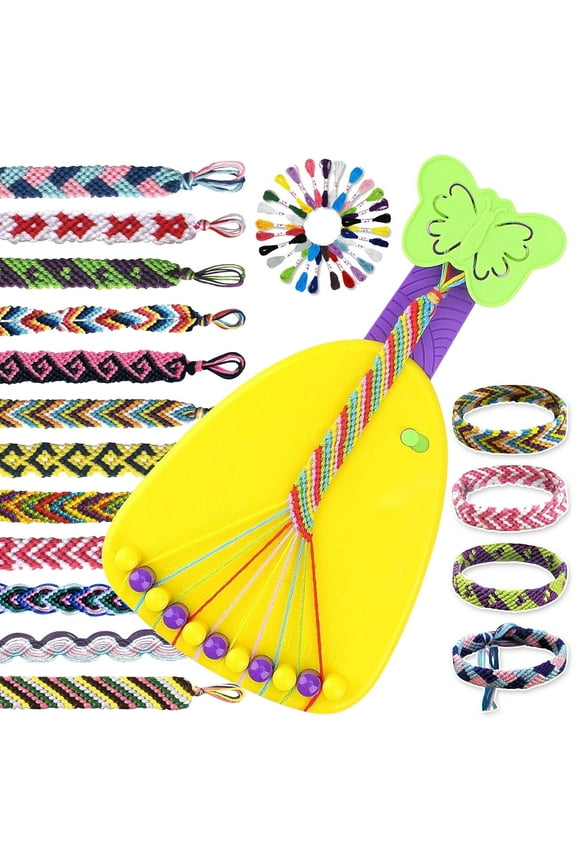 Friendship Bracelet Maker Kit for Girls, DIY Jewelry Craft Set - 22 Bracelets, 17 Colors, Age 8-12 - Creative Gift for Birthdays, Holidays, & Special Occasions