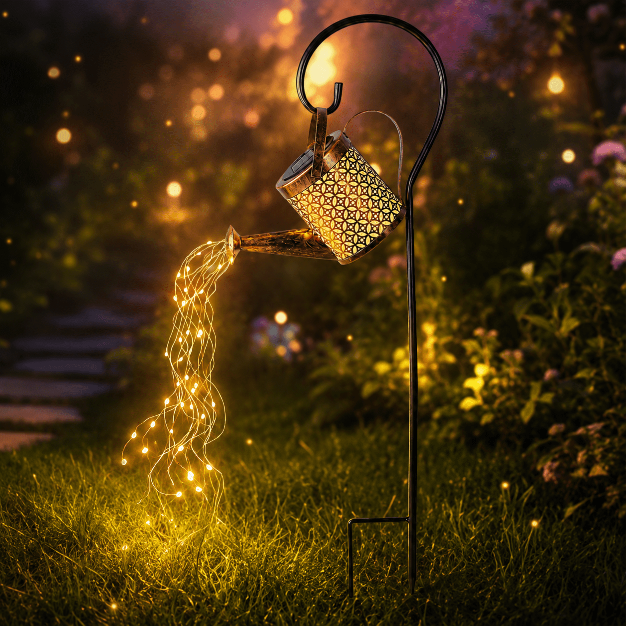 Solar Watering Can Light TiokMc