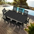 thumbnail image 1 of Tioline 9-Piece HDPE Patio Outdoor Dining Set,with a table and chairs,Black, 1 of 6