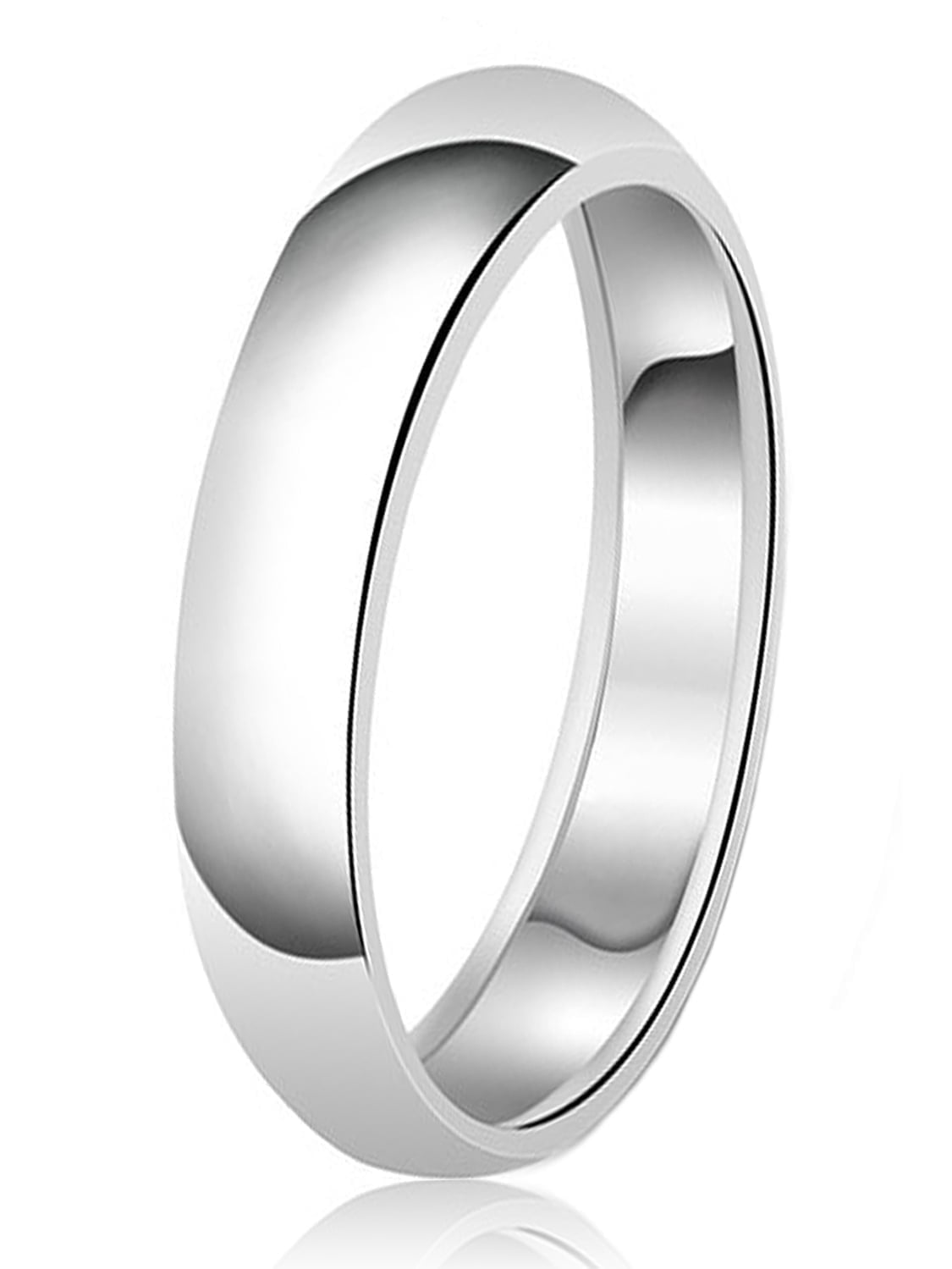 Classic Five Stones Sterling Silver Wedding Band main image 1