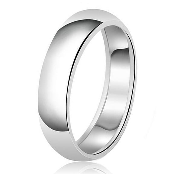 Tioneer 7mm Classic Tioneer Sterling Silver Plain Wedding Band Ring