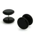 thumbnail image 1 of Tioneer Black Acrylic Round Fake Cheater Plugs Body Jewelry, 1 of 3