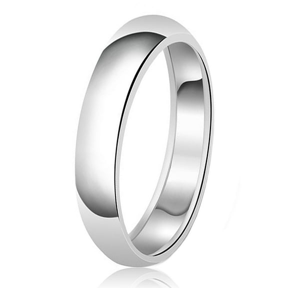 Classic Tioneer Sterling Silver Plain Wedding Band Ring Tioneer 5mm