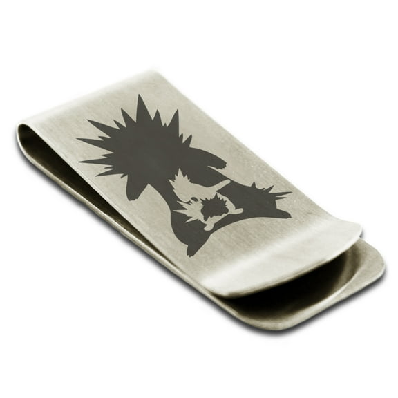 Tioneer Stainless Steel Engraved Money Clip Holder